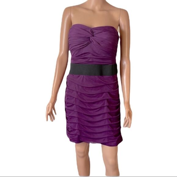 Alyn Paige Strapless Ruched Bodycon Dress Sz 11/12 - Picture 1 of 16